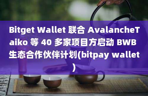 Bitget Wallet 联合 AvalancheTaiko 等 40 多家项目方启动 BWB 生态合作伙伴计划(bitpay wallet)