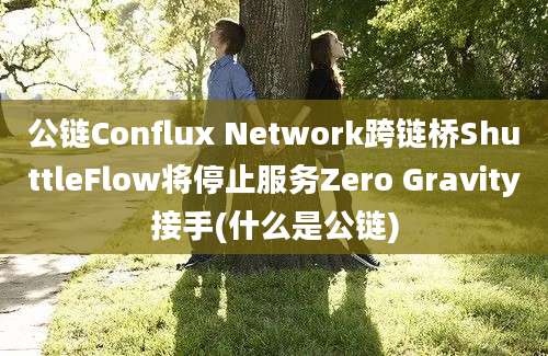 公链Conflux Network跨链桥ShuttleFlow将停止服务Zero Gravity接手(什么是公链)