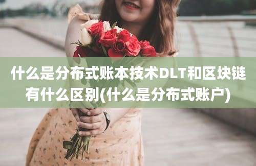 什么是分布式账本技术DLT和区块链有什么区别(什么是分布式账户)