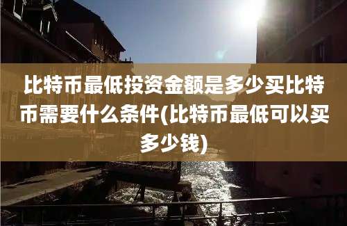 比特币最低投资金额是多少买比特币需要什么条件(比特币最低可以买多少钱)