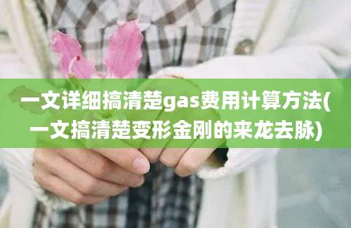 一文详细搞清楚gas费用计算方法(一文搞清楚变形金刚的来龙去脉)