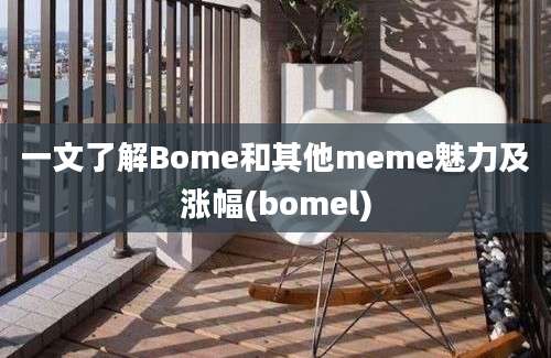 一文了解Bome和其他meme魅力及涨幅(bomel)