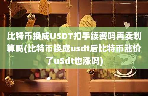 比特币换成USDT扣手续费吗再卖划算吗(比特币换成usdt后比特币涨价了uSdt也涨吗)