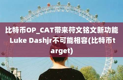 比特币OP_CAT带来符文铭文新功能 Luke Dashjr不可能相容(比特币target)