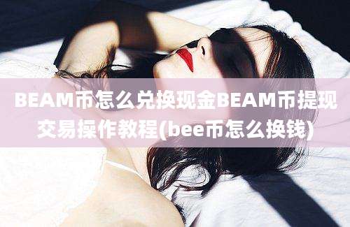 BEAM币怎么兑换现金BEAM币提现交易操作教程(bee币怎么换钱)