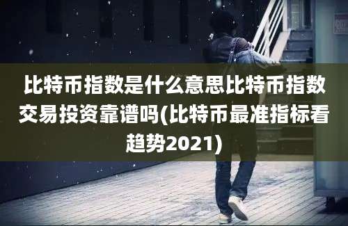 比特币指数是什么意思比特币指数交易投资靠谱吗(比特币最准指标看趋势2021)