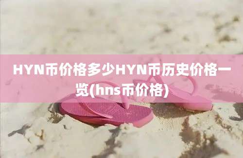 HYN币价格多少HYN币历史价格一览(hns币价格)