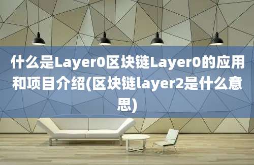 什么是Layer0区块链Layer0的应用和项目介绍(区块链layer2是什么意思)