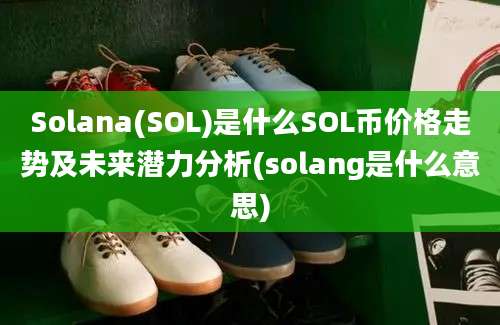 Solana(SOL)是什么SOL币价格走势及未来潜力分析(solang是什么意思)