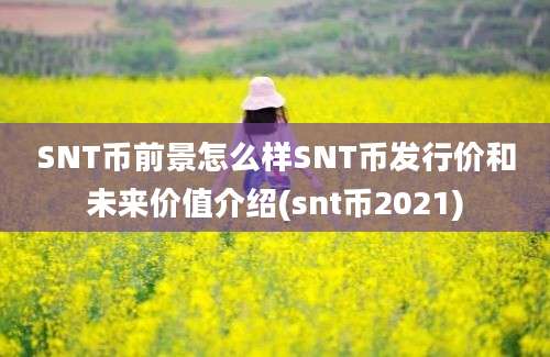 SNT币前景怎么样SNT币发行价和未来价值介绍(snt币2021)