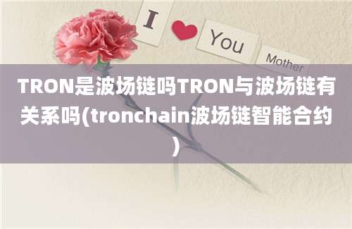 TRON是波场链吗TRON与波场链有关系吗(tronchain波场链智能合约)