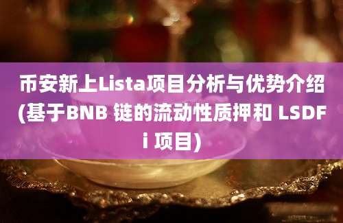 币安新上Lista项目分析与优势介绍(基于BNB 链的流动性质押和 LSDFi 项目)