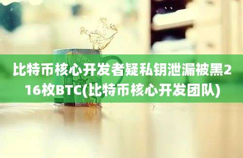 比特币核心开发者疑私钥泄漏被黑216枚BTC(比特币核心开发团队)