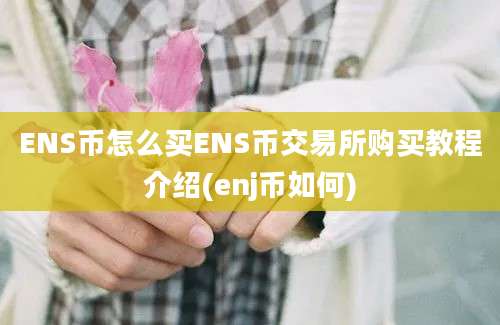 ENS币怎么买ENS币交易所购买教程介绍(enj币如何)