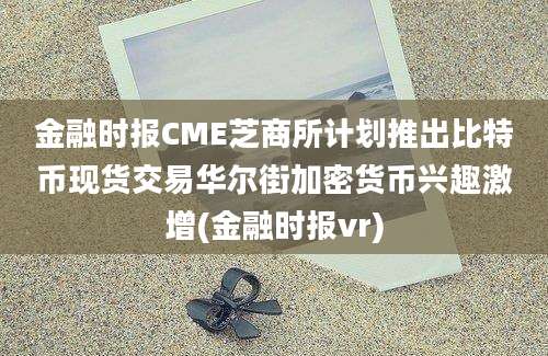 金融时报CME芝商所计划推出比特币现货交易华尔街加密货币兴趣激增(金融时报vr)