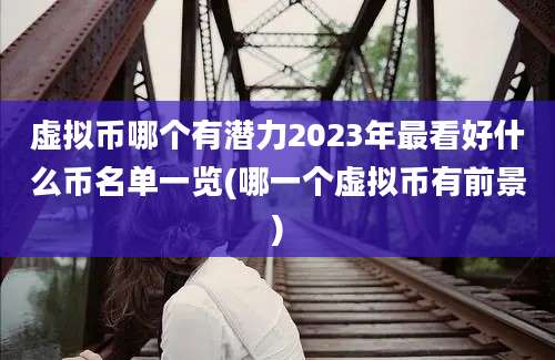 虚拟币哪个有潜力2023年最看好什么币名单一览(哪一个虚拟币有前景)