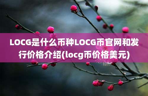 LOCG是什么币种LOCG币官网和发行价格介绍(locg币价格美元)