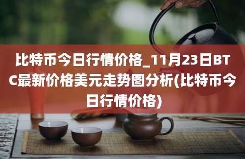 比特币今日行情价格_11月23日BTC最新价格美元走势图分析(比特币今日行情价格)