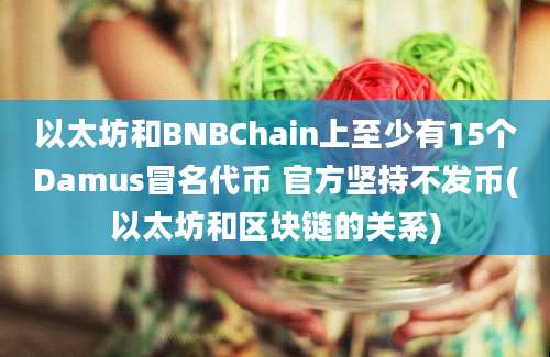 以太坊和BNBChain上至少有15个Damus冒名代币 官方坚持不发币(以太坊和区块链的关系)