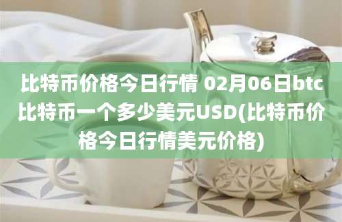 比特币价格今日行情 02月06日btc比特币一个多少美元USD(比特币价格今日行情美元价格)