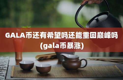 GALA币还有希望吗还能重回巅峰吗(gala币暴涨)