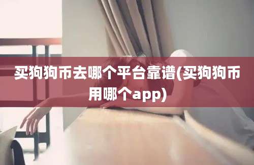 买狗狗币去哪个平台靠谱(买狗狗币用哪个app)