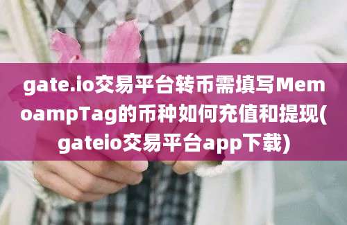 gate.io交易平台转币需填写MemoampTag的币种如何充值和提现(gateio交易平台app下载)