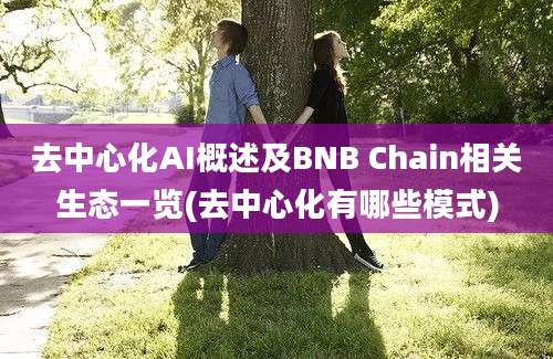 去中心化AI概述及BNB Chain相关生态一览(去中心化有哪些模式)