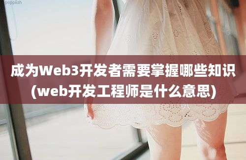 成为Web3开发者需要掌握哪些知识(web开发工程师是什么意思)