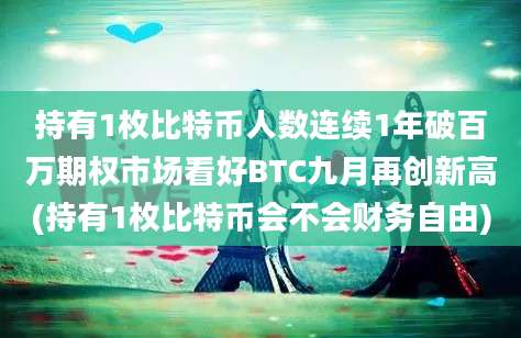 持有1枚比特币人数连续1年破百万期权市场看好BTC九月再创新高(持有1枚比特币会不会财务自由)