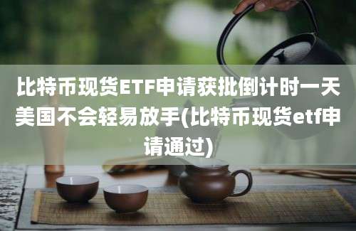 比特币现货ETF申请获批倒计时一天美国不会轻易放手(比特币现货etf申请通过)