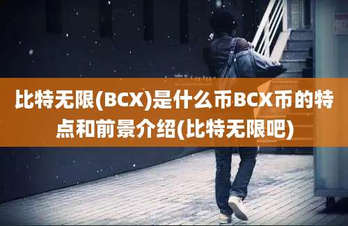 比特无限(BCX)是什么币BCX币的特点和前景介绍(比特无限吧)