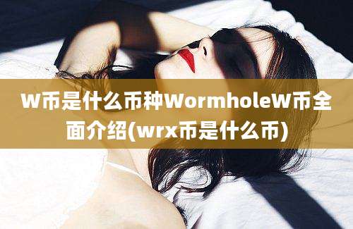 W币是什么币种WormholeW币全面介绍(wrx币是什么币)