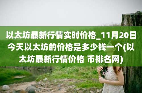 以太坊最新行情实时价格_11月20日今天以太坊的价格是多少钱一个(以太坊最新行情价格 币排名网)