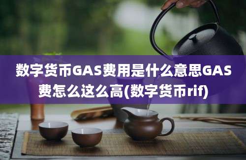 数字货币GAS费用是什么意思GAS费怎么这么高(数字货币rif)