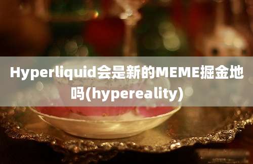 Hyperliquid会是新的MEME掘金地吗(hypereality)