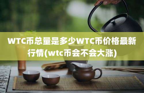 WTC币总量是多少WTC币价格最新行情(wtc币会不会大涨)