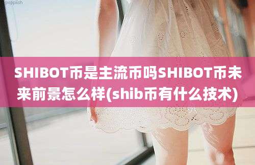 SHIBOT币是主流币吗SHIBOT币未来前景怎么样(shib币有什么技术)