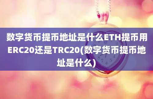 数字货币提币地址是什么ETH提币用ERC20还是TRC20(数字货币提币地址是什么)