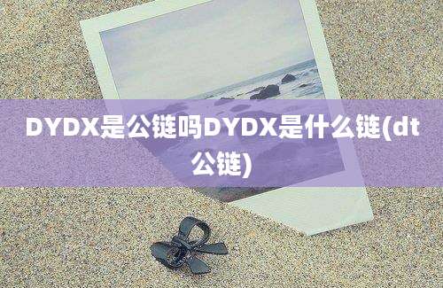 DYDX是公链吗DYDX是什么链(dt公链)