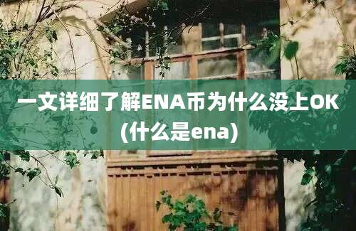 一文详细了解ENA币为什么没上OK(什么是ena)