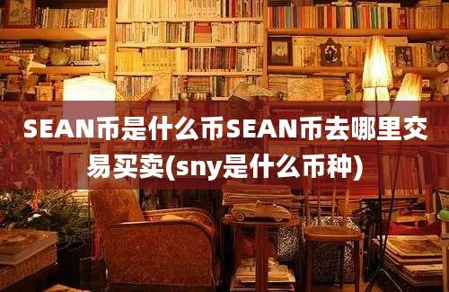 SEAN币是什么币SEAN币去哪里交易买卖(sny是什么币种)