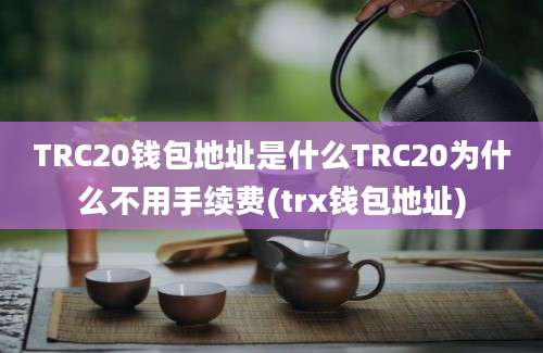 TRC20钱包地址是什么TRC20为什么不用手续费(trx钱包地址)