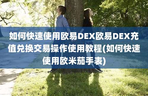 如何快速使用欧易DEX欧易DEX充值兑换交易操作使用教程(如何快速使用欧米茄手表)