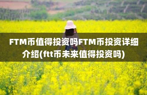 FTM币值得投资吗FTM币投资详细介绍(ftt币未来值得投资吗)