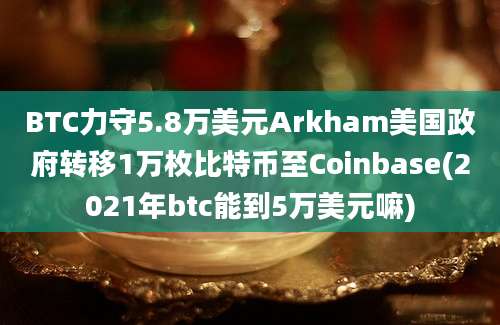 BTC力守5.8万美元Arkham美国政府转移1万枚比特币至Coinbase(2021年btc能到5万美元嘛)