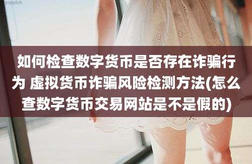 如何检查数字货币是否存在诈骗行为 虚拟货币诈骗风险检测方法(怎么查数字货币交易网站是不是假的)