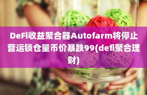 DeFi收益聚合器Autofarm将停止营运锁仓量币价暴跌99(defi聚合理财)