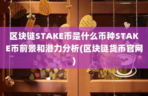 区块链STAKE币是什么币种STAKE币前景和潜力分析(区块链货币官网)