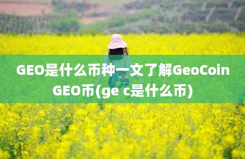 GEO是什么币种一文了解GeoCoinGEO币(ge c是什么币)